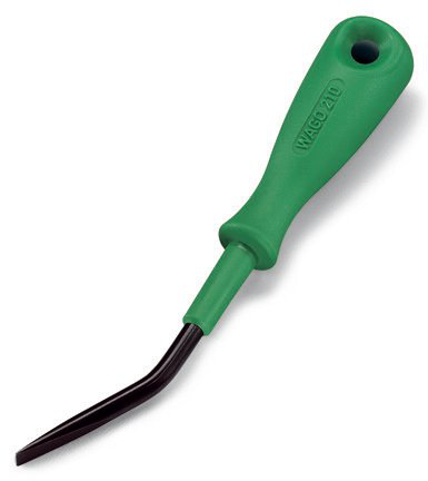 WAGO 210-658 Operating Tool with Partially Insulated Shaft, Blade 3.5 x 0.5 mm, Short Angled