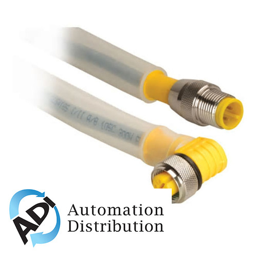 Connecteur Turck WK 4,4T-3 - M12 Femelle Angle Droit à Pigtail - 4 Pôles - Gris - 3 Mètres