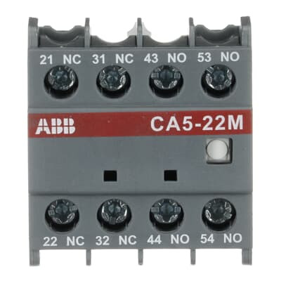 ABB CA5-22M Auxiliary Contact Block, 2NO + 2NC, Front Mount