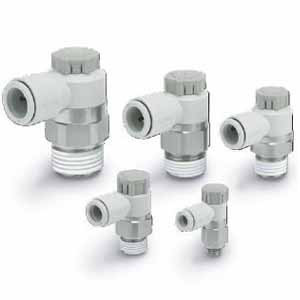 Smc Speed Control Valve, 10mm Tube, 3/8 In AS3201F-03-10SA Smc Speed Control Valve, 10mm Tube, 3/8 In AS3201F-03-10SA
