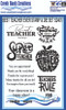 CBC Best Teacher Ever 4" x 6" stamp