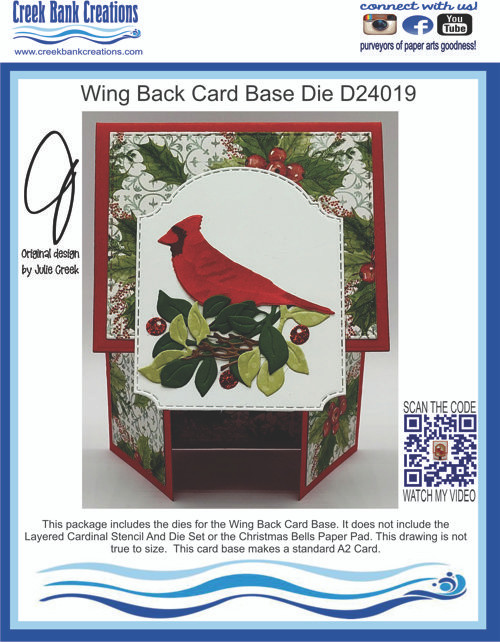 Wing Back Card Base, D24019, Psalm 91 S24012