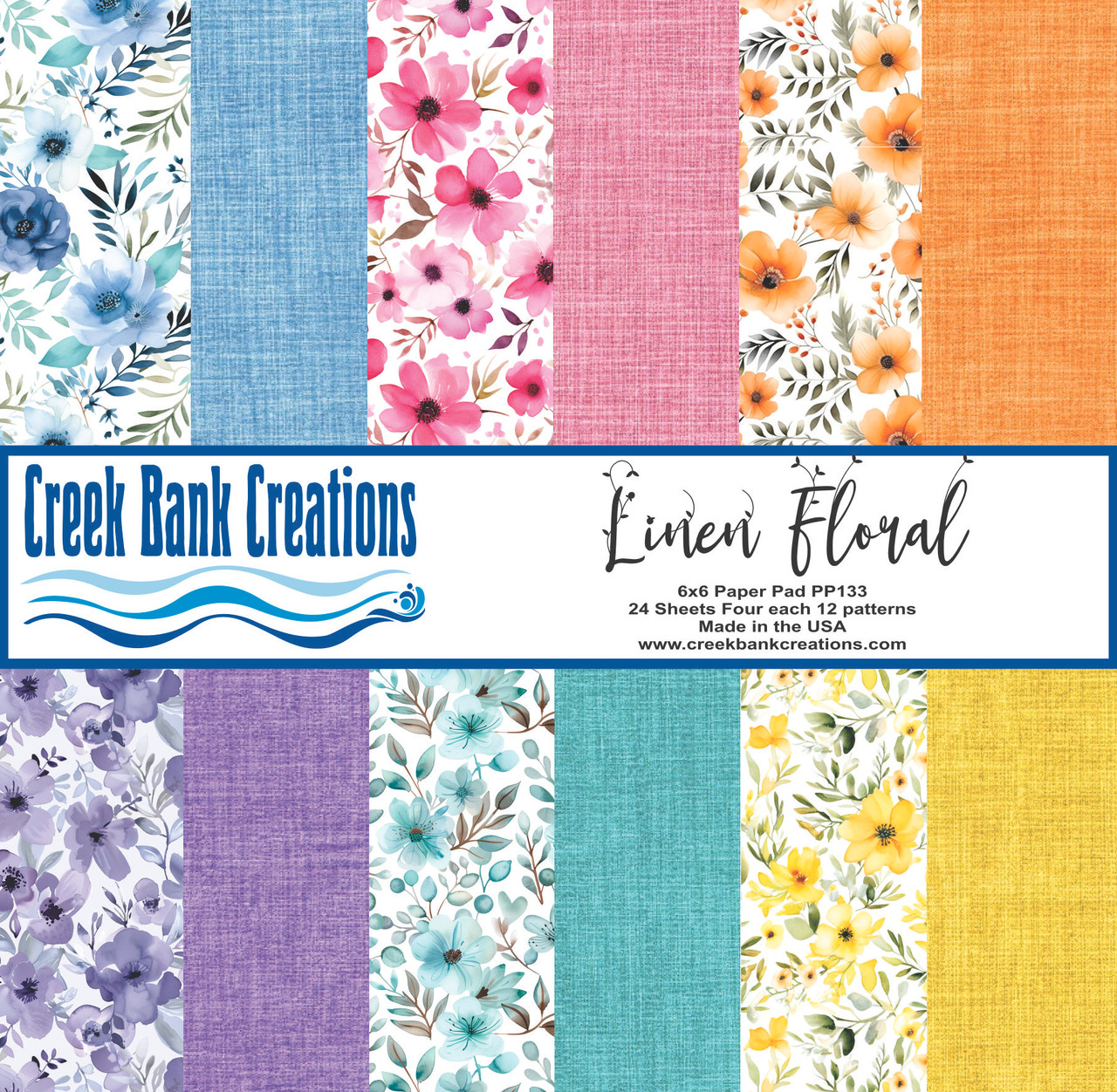 CBC 6X6 Paper Pad Linen Floral