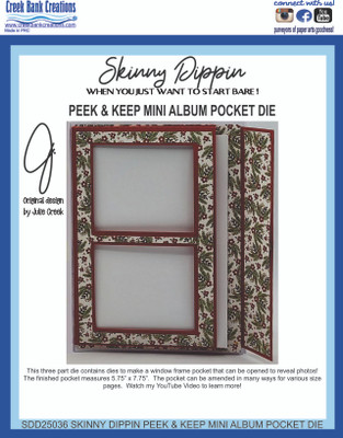 CBC Peek and Keep Mini Album Pocket Die