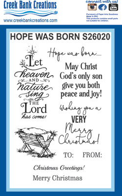 CBC Hope Was Born Stamp Set 4" x 6"