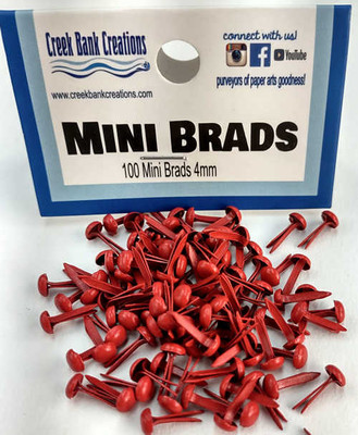 100 Mini Brads In Metallo Oro 8x17 Mm – Mollette Decorative A Testa Tonda Per Scrapbooking, Fai Da Te E Chiusura Sacchetti
