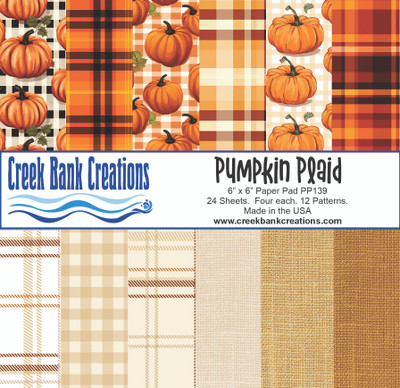 CBC Pumpkin Plaid Paper Pad PP139