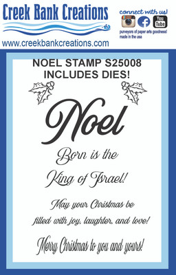 CBC Noel Stamp and Die Set 3" x 4"