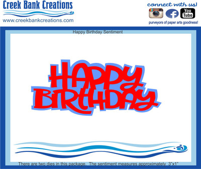 CBC Happy Birthday Chunky Die