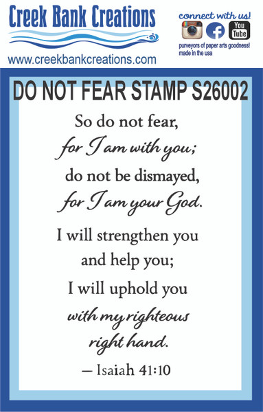 CBC Do Not Fear Stamp Is 41:10