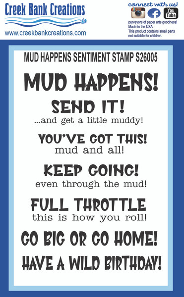 CBC Mud Happens Sentiment Stamp