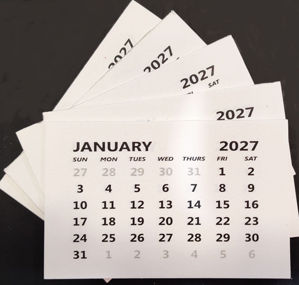 Creek Bank Creations Calendar Tabs 2027