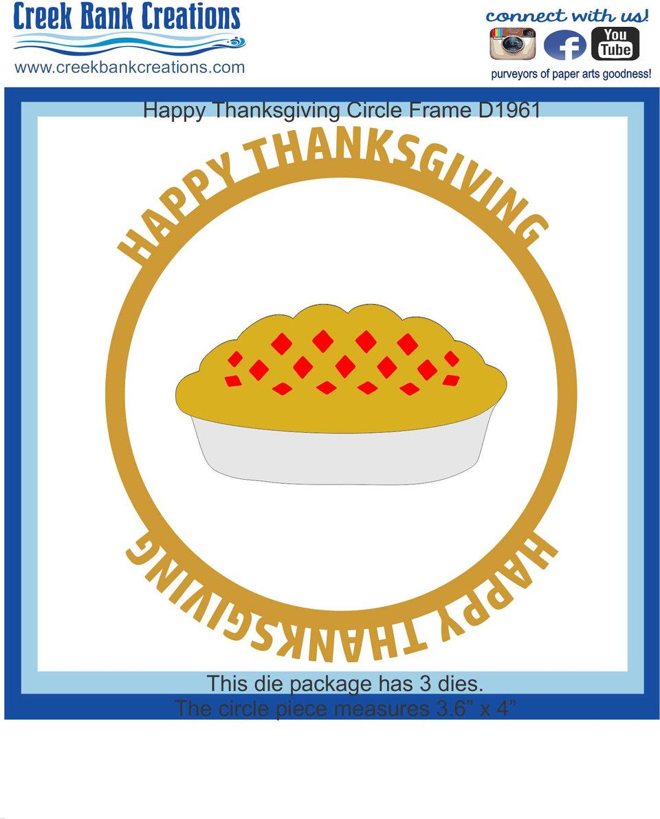 Dies - Circle Frame Dies - Creek Bank Creations