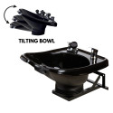 Wall Mounting, Plastic Black Shampoo Bowl with a Tilt Mechanism  -Sku: B13-WT