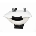 Salon Shampoo White CERAMIC Tilt Bowl Wall Mounted Beauty Salon Equipment -Sku: W33-WallTilt