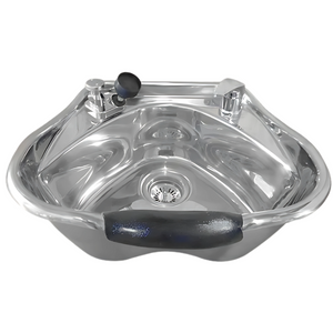 Polished Stainless Steel Beauty Salon Shampoo Bowl -Sku: 1368.Polished Polished Stainless Steel Beauty Salon Shampoo Bowl -Sku: 1368.Polished