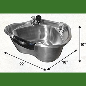 Brushed Stainless Steel Beauty Salon Shampoo Bowl -Sku: 1367.Brushed Brushed Stainless Steel Beauty Salon Shampoo Bowl -Sku: 1367.Brushed