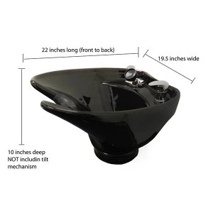 Tilting, Wall  Mounted, CERAMIC Shampoo Bowl Extra Deep and Wide TLC-W35-WT Tilting, Wall  Mounted, CERAMIC Shampoo Bowl Extra Deep and Wide TLC-W35-WT
