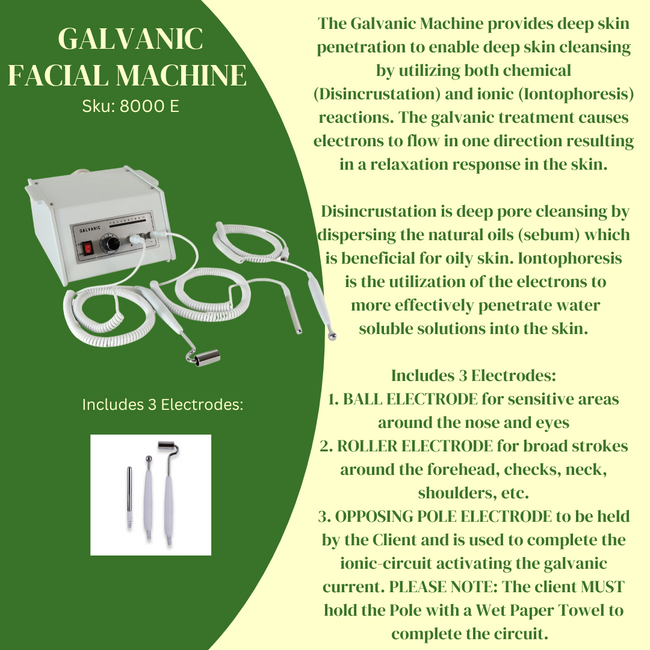 Galvanic Machine with 3 Electrodes 8000E