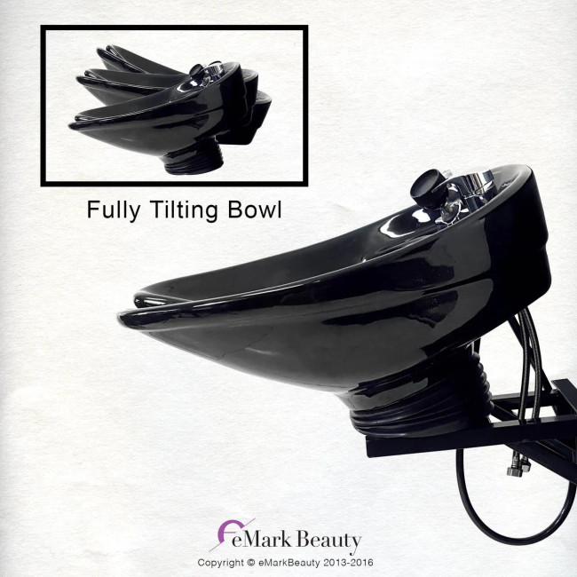Salon Shampoo CERAMIC Tilt Bowl Wall Mounted Beauty Salon Equipment -Sku: B07-WT Salon Shampoo CERAMIC Tilt Bowl Wall Mounted Beauty Salon Equipment -Sku: B07-WT