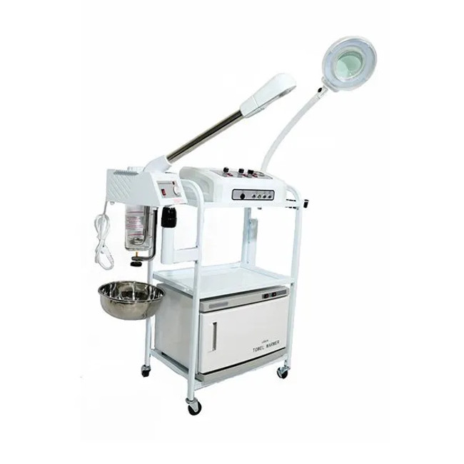 9 in 1 Skincare All in 1 Microdermabrasion Facial Machine with Aromatherapy Glass Jar Steamer -Sku: 3025CFM