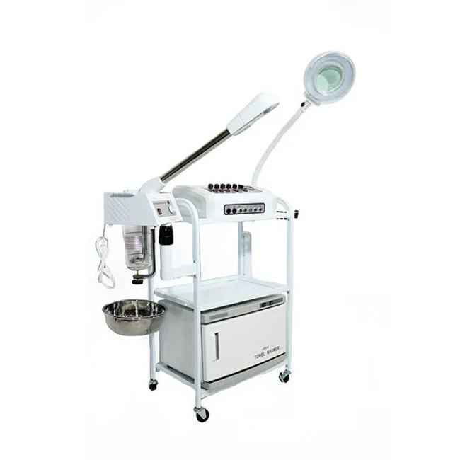 13 in 1 skincare facial machine with microdermabrasion and aromatherapy glass jar steamer -Sku: 3027CFM