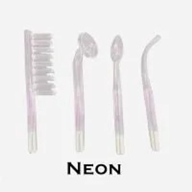 High frequency neon glass tube electrodes (Set 3) for eMark Beauty machines -Sku: HF.neon.tubes