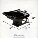 Wall Mounting, Plastic Black Shampoo Bowl with a Tilt Mechanism  -Sku: B13-WT