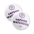Lapdog Strikethrough (2.25" Pin-Back Button -- Pack Of Two!)