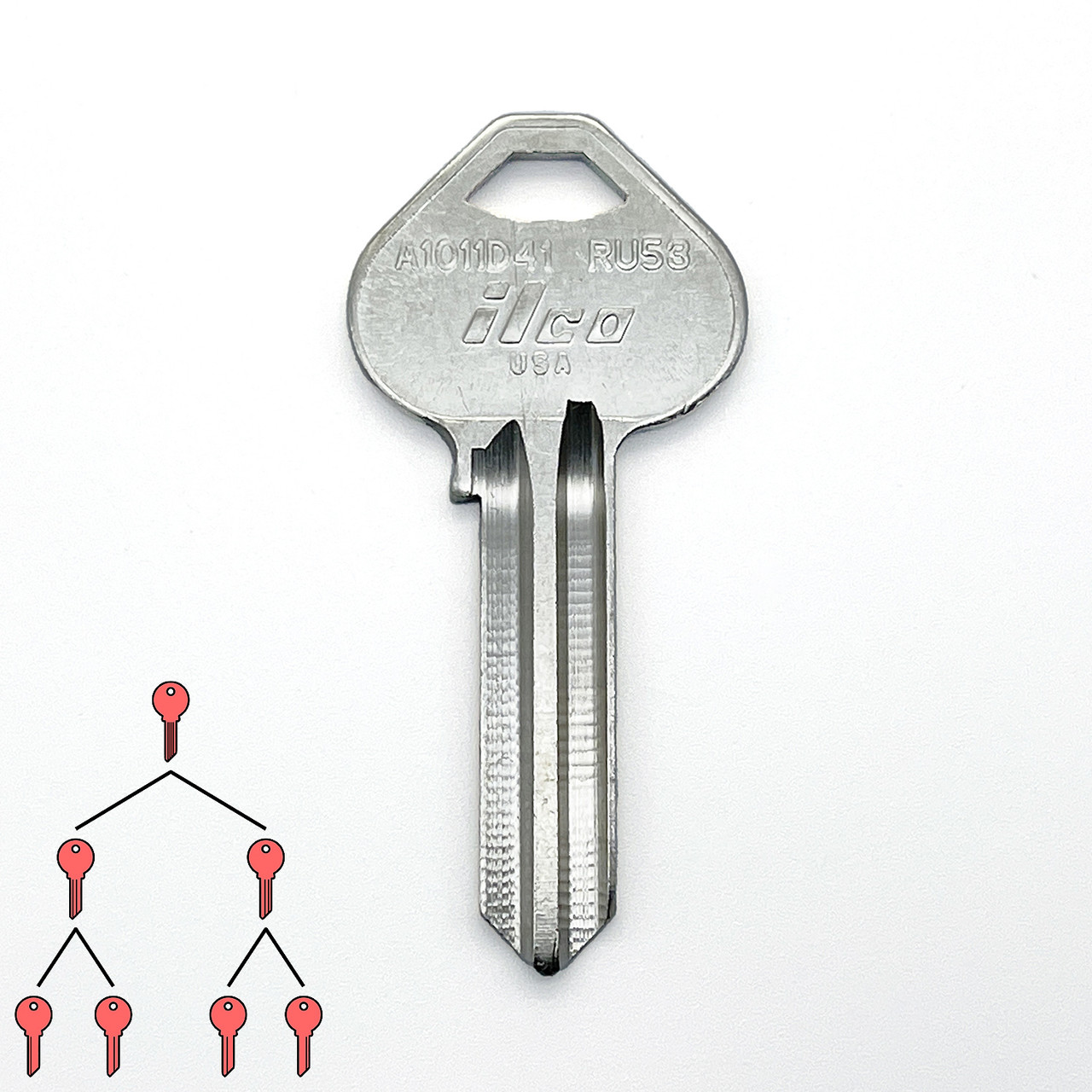 ロッド master.key Disassembly Multi-Section Top Master Key: Corbin/Russwin D41 (6-pin)