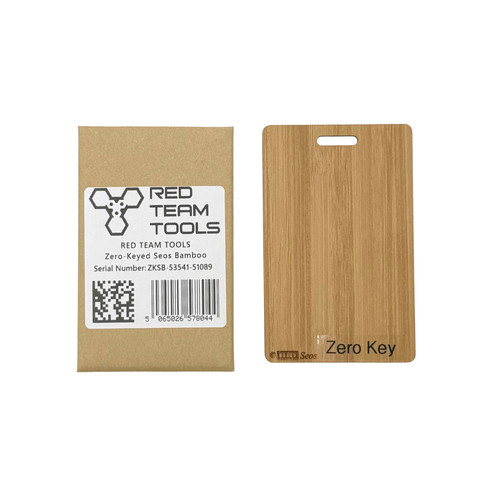 HID Seos Zero Keyed Credential (Bamboo Card)