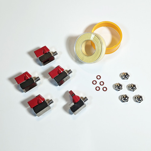 Air Canister Refill Kit, consisting of five valves and associated seals and o-rings