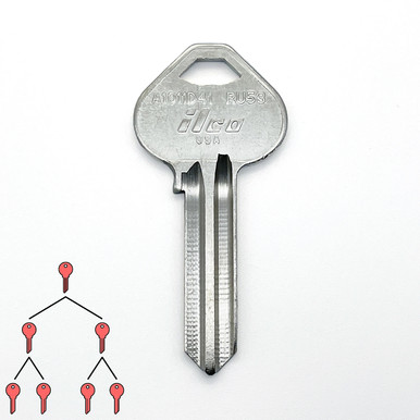 Disassembly Multi-Section Top Master Key: Corbin/Russwin D41 (6-pin)
