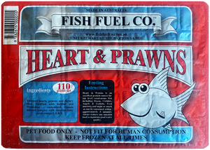 Fish Fuel Co. Heart & Prawn Frozen Food 110g