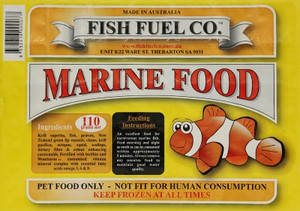 Fish Fuel Co Marine Frozen Food 110g Fish Fuel Co Marine Frozen Food 110g