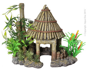 Aqua One Ornament Bamboo Gazebo Medium Aqua One Ornament Bamboo Gazebo Medium
