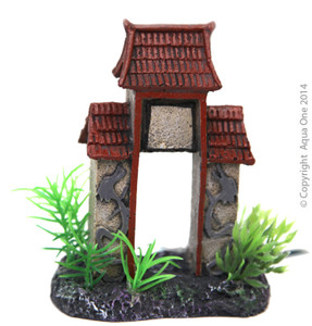 Aqua One Ornament Betta Square Column Arch W/roof Aqua One Ornament Betta Square Column Arch W/roof