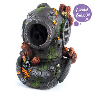 Kazoo Bubbling Divers Helmet Fish Tank Ornament Extra Large Kazoo Bubbling Divers Helmet Fish Tank Ornament Extra Large
