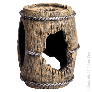 Aqua One Ornament Deluxe Whisky Barrel L 14.5x11.5x11.5cmH