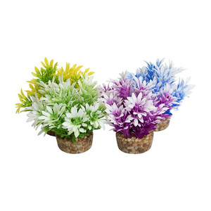 Kazoo Plastic Plant Coloured Tip Leaf Assorted Mini 10cm Kazoo Plastic Plant Coloured Tip Leaf Assorted Mini 10cm