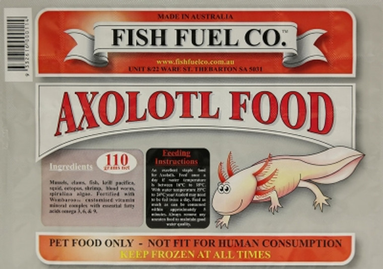 Fish Fuel Co. Axolotl Frozen Food 110g