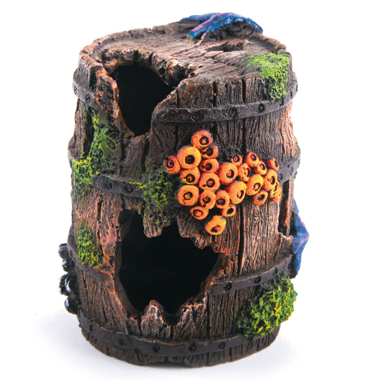 Kazoo Wooden Barrel w/ Overgrown Coral