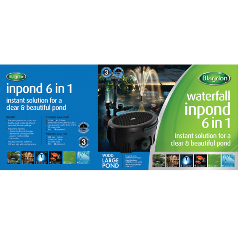 Blagdon Waterfall Inpond 6-in-1 Multi Filter 9000