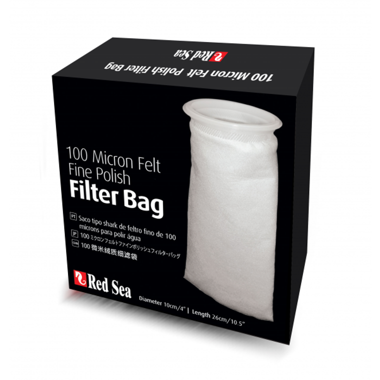 Red Sea Reefer 100 Micron Felt Fine Polish Filter Bag 100mm/260mm