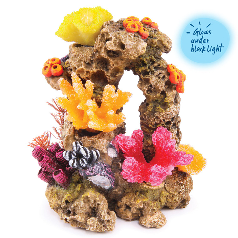 Kazoo Reef Rock With Coral & Plants