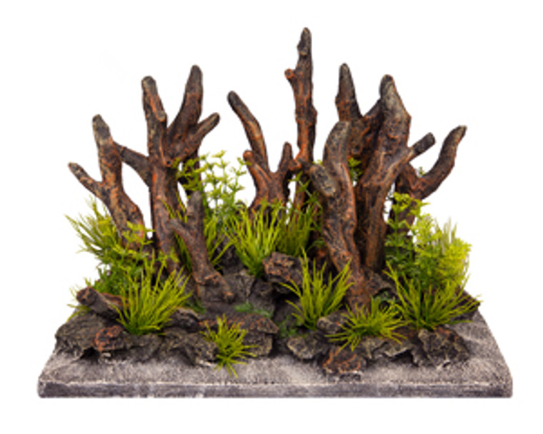 Aqua One Ecoscape Driftwood On Rock Garden Large 32.5 X 18 X 23.5cm