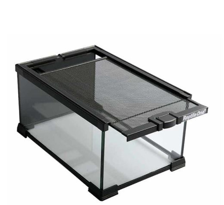 Reptile One Mini-T2 Glass Enclosure with Wire Mesh Lid 20cm x 30cm x 16cm