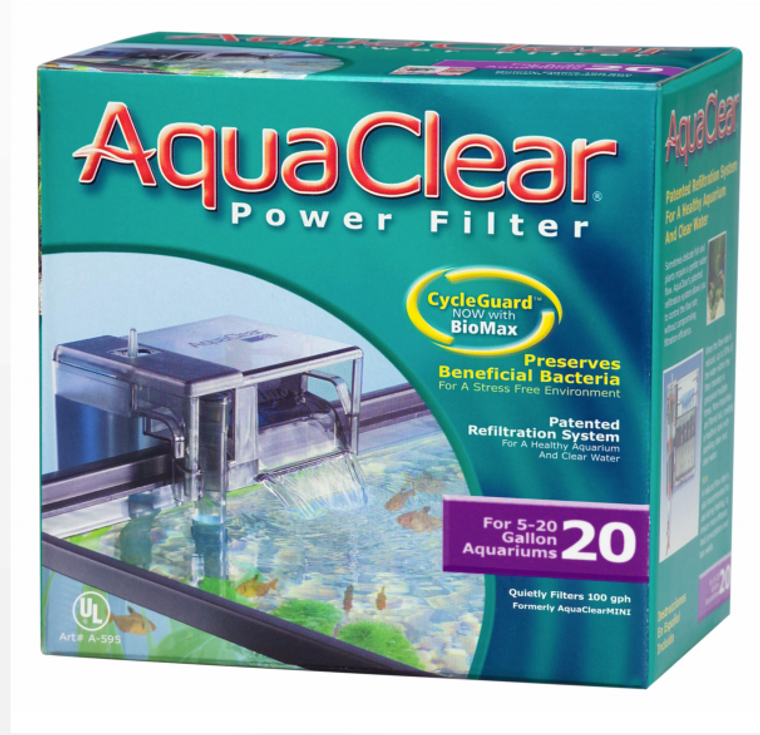 AquaClear 20 Hang On Back Filter