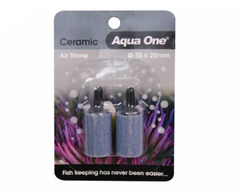 Aqua One Airstone Ceramic 25x15mm 2pk