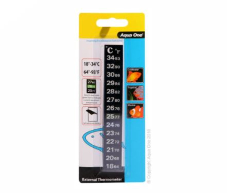 Aqua One Stick-On External Thermometer